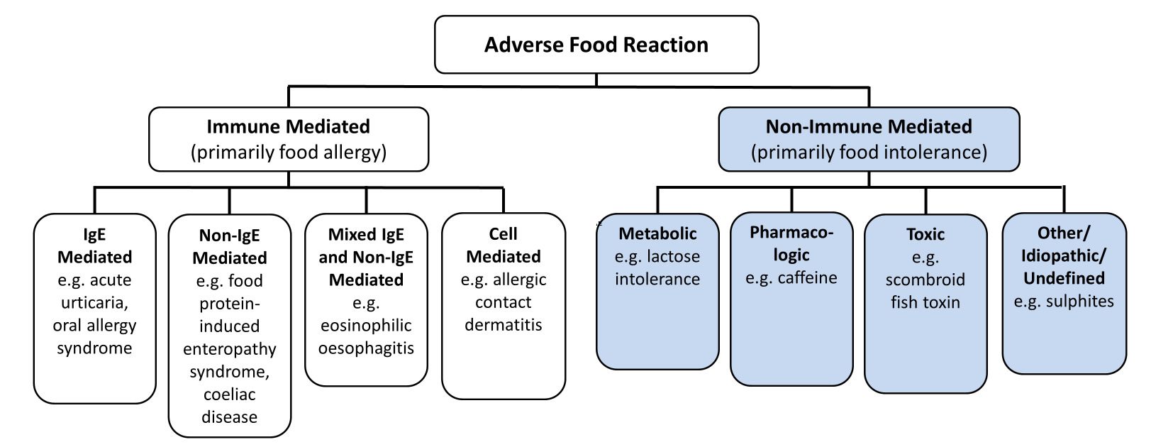 Food Allergy Symptoms Chart