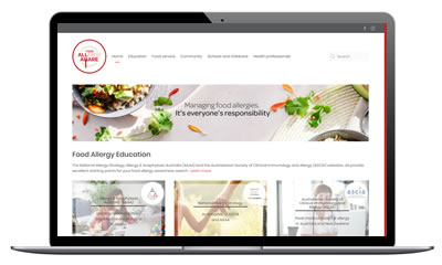 Food allergy aware website 2019