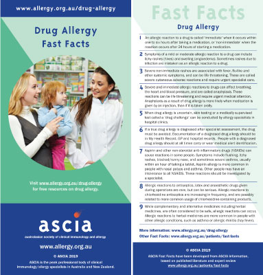 Drug allergy