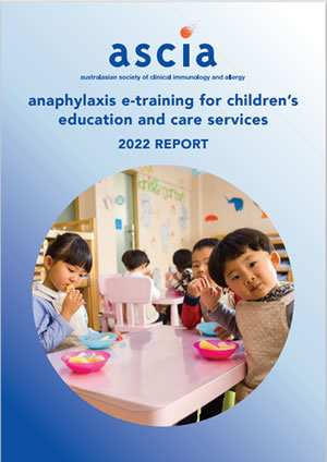 ASCIA Progress Report National Allergy Council CEC Childcare Project