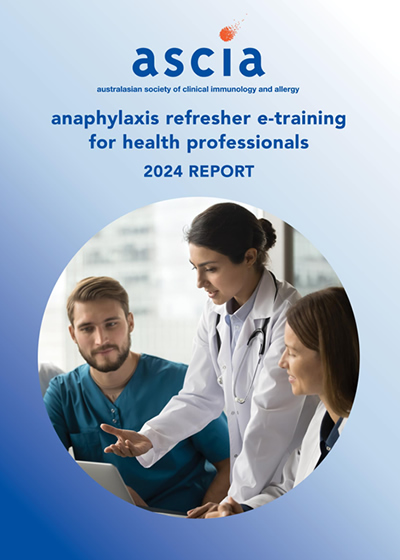 ASCIA Report Anaphylaxis etraining HP 2024