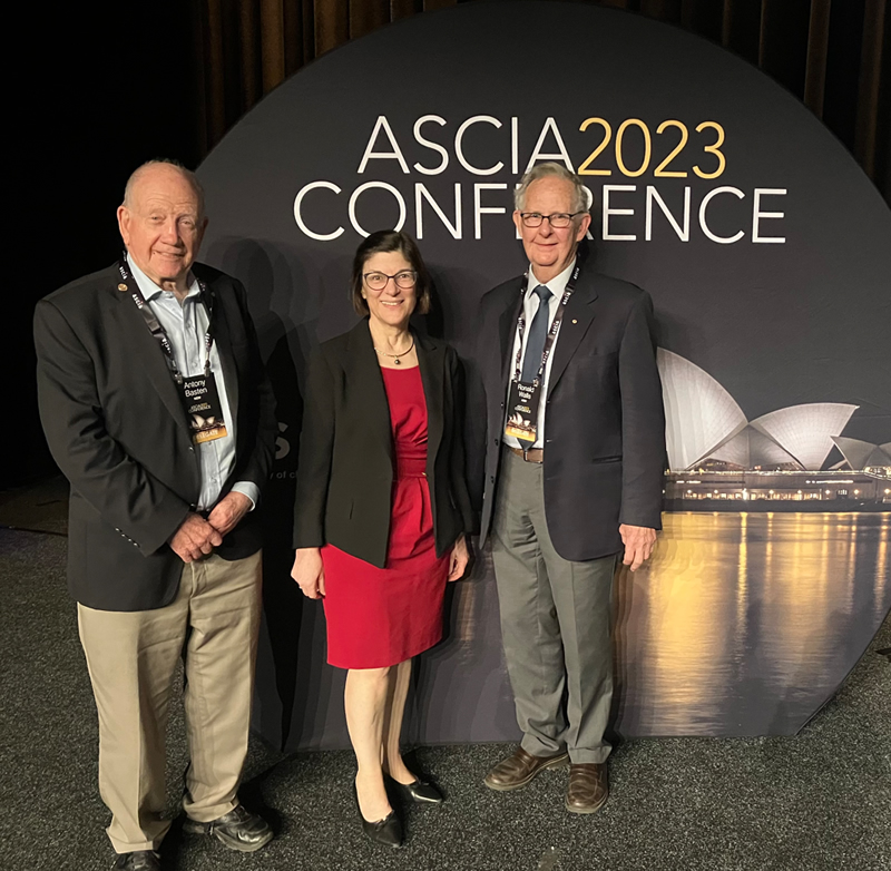 Prof Basten AO, Prof Connie Katelaris AM and A/Prof Ronald Walls AM