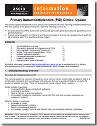 ASCIA PID Clinical Update