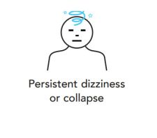 Persistent dizziness or collapse